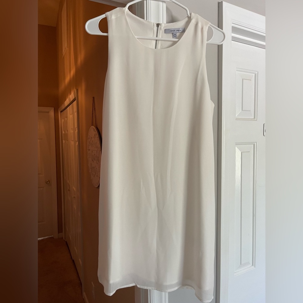 White semi-formal dress